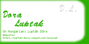 dora luptak business card